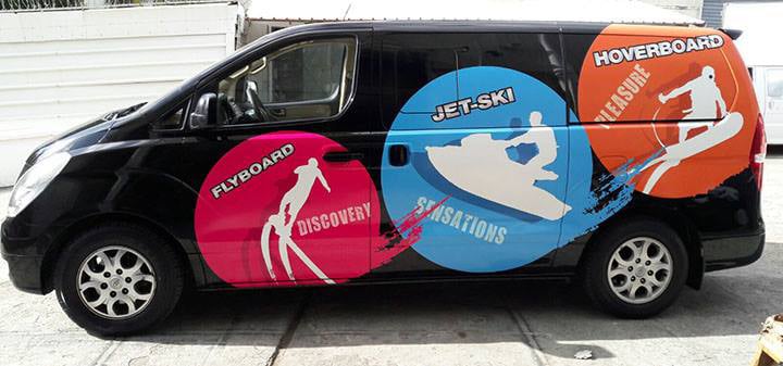 Window film graphics — frosted & perforated