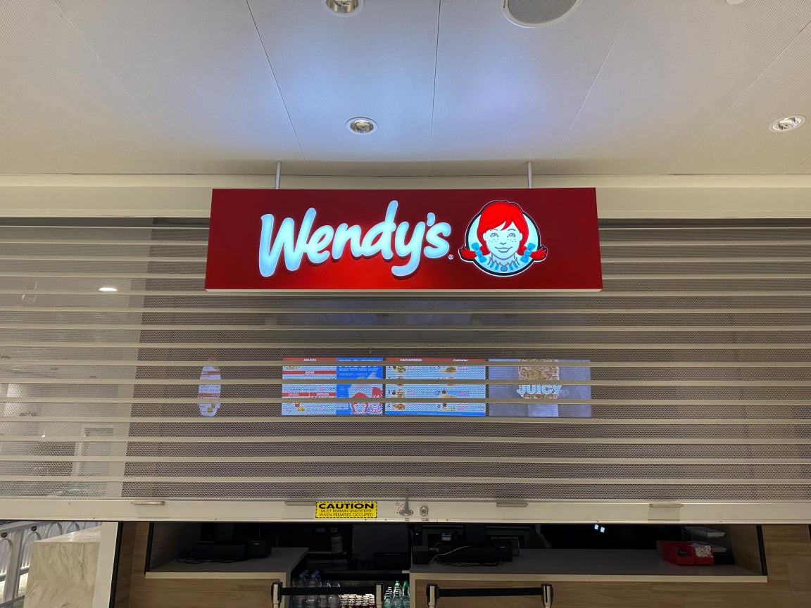 Exterior signage — night visibility